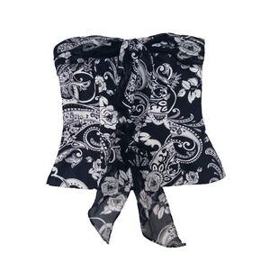 White House Black Market  Women's Size 0 Strapless Silk Corset Tube Top